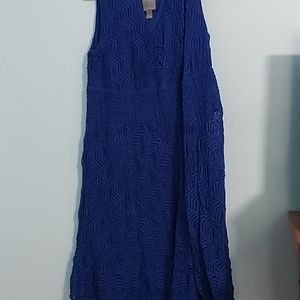 Blue tank top dress